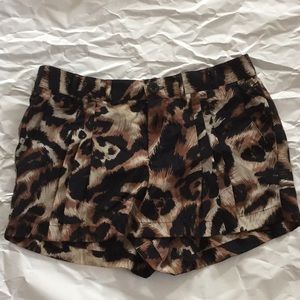 Cheetah print shorts
